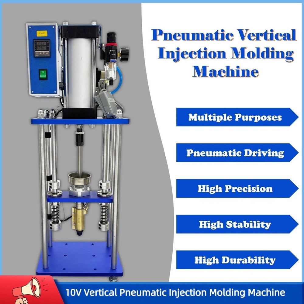 110V Pneumatic Injection Molding Machine Lab Prototype Plastic Injection