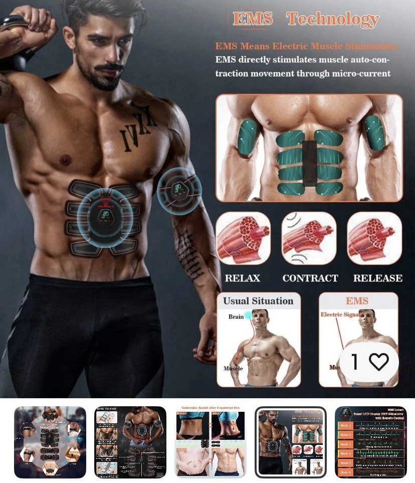 Electronic Muscle Stimulator - Abs Stimulator Muscle Toner