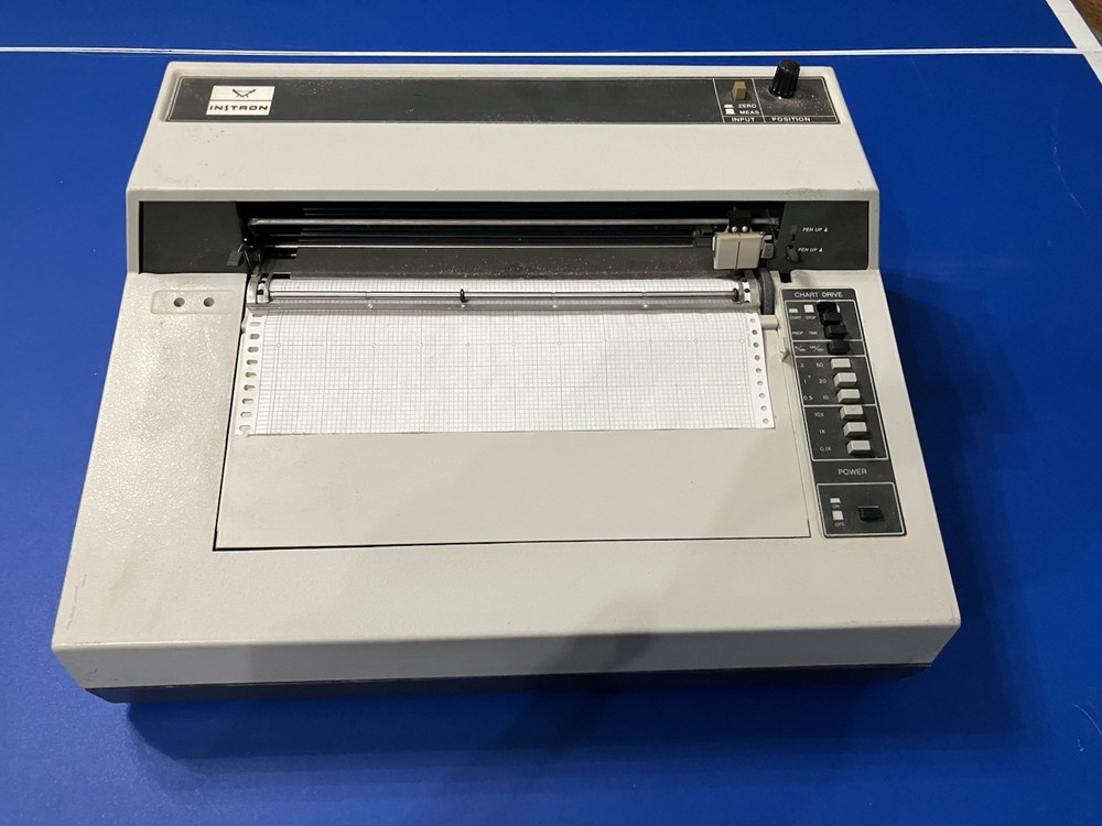 Instron Model 1011 Strip Chart Recorder Printer, Powers On
