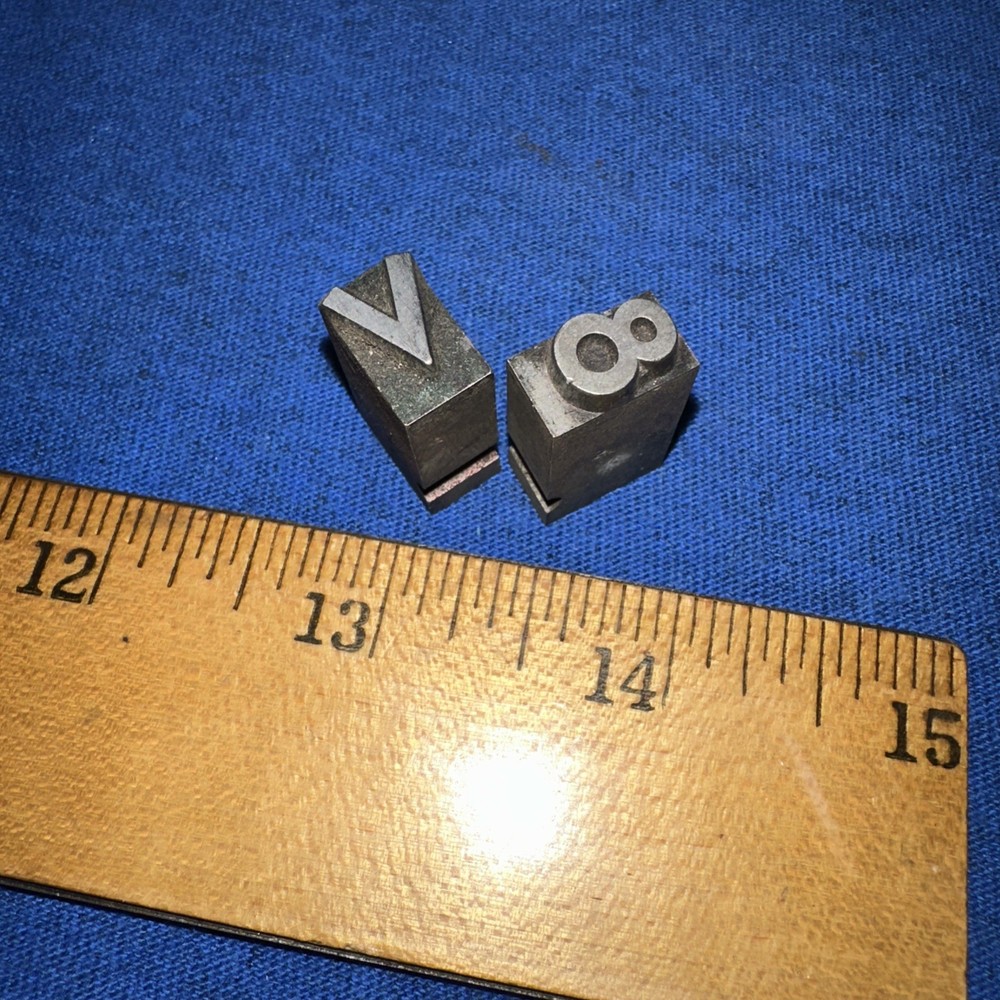 Printing Blocks ( V8 ) Lead Blocks Small