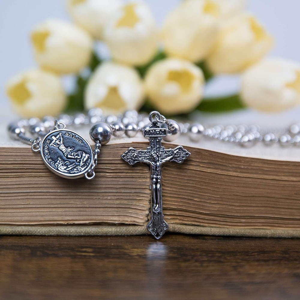 Stainless Steel Catholic Rosary Beads/