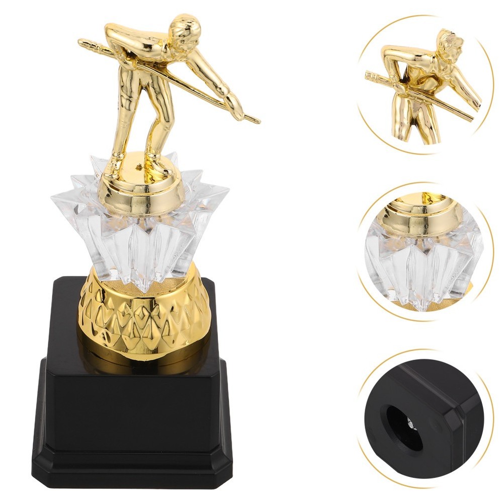 Pool Table Trophy Billiards Championship Competition Reward Prize