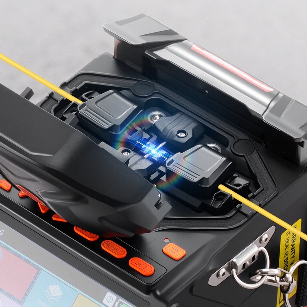Fiber Optic Splicing Machine 6 Motor Core Clad Alignment 5 Inch View