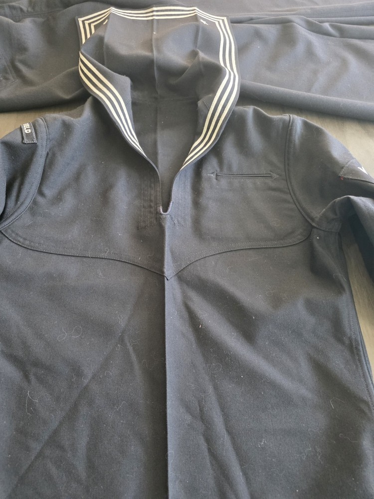 Vintage Navy Uniform Wool 2 Piece