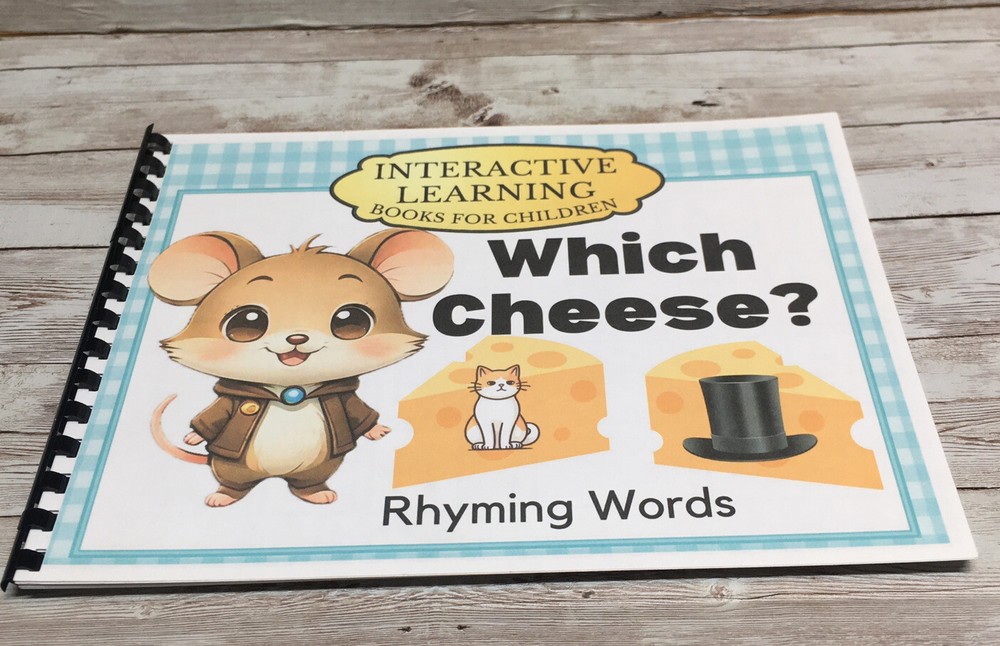 Interactive Learning Books for Children - Which Cheese