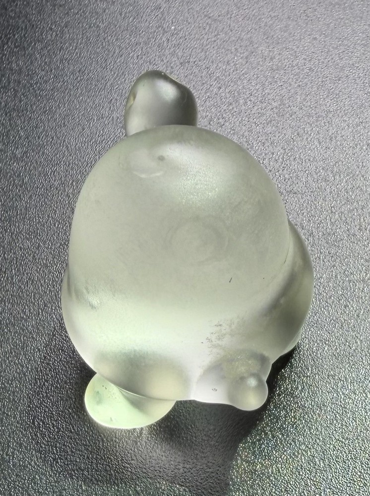 Frosted Turtle Figurine