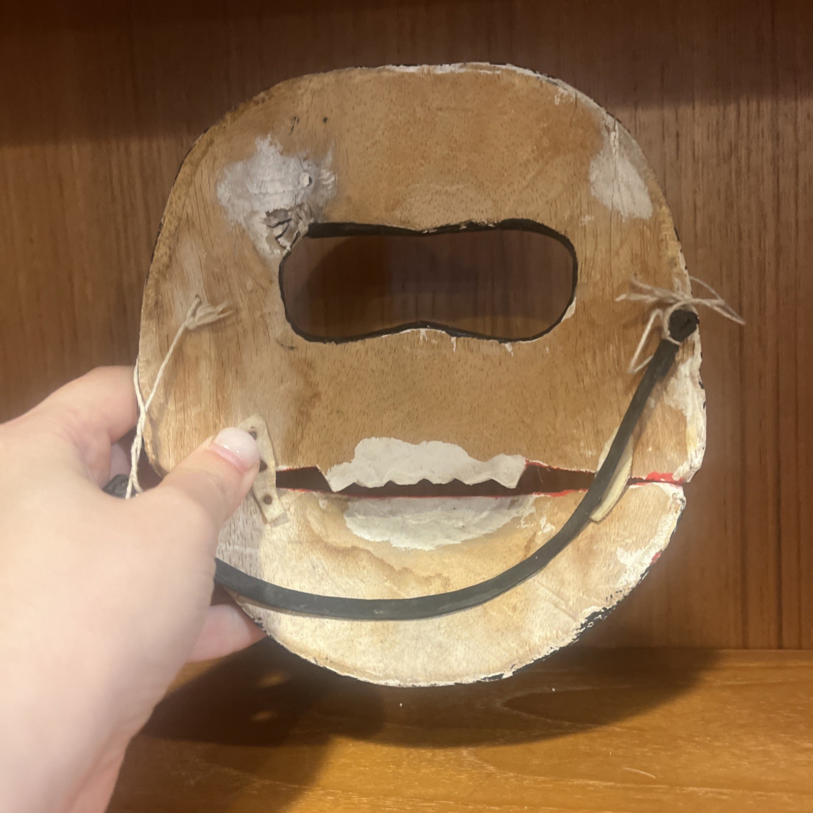 Vintage Hand Carved Hand Painted Articulated Gorilla Wood Mask