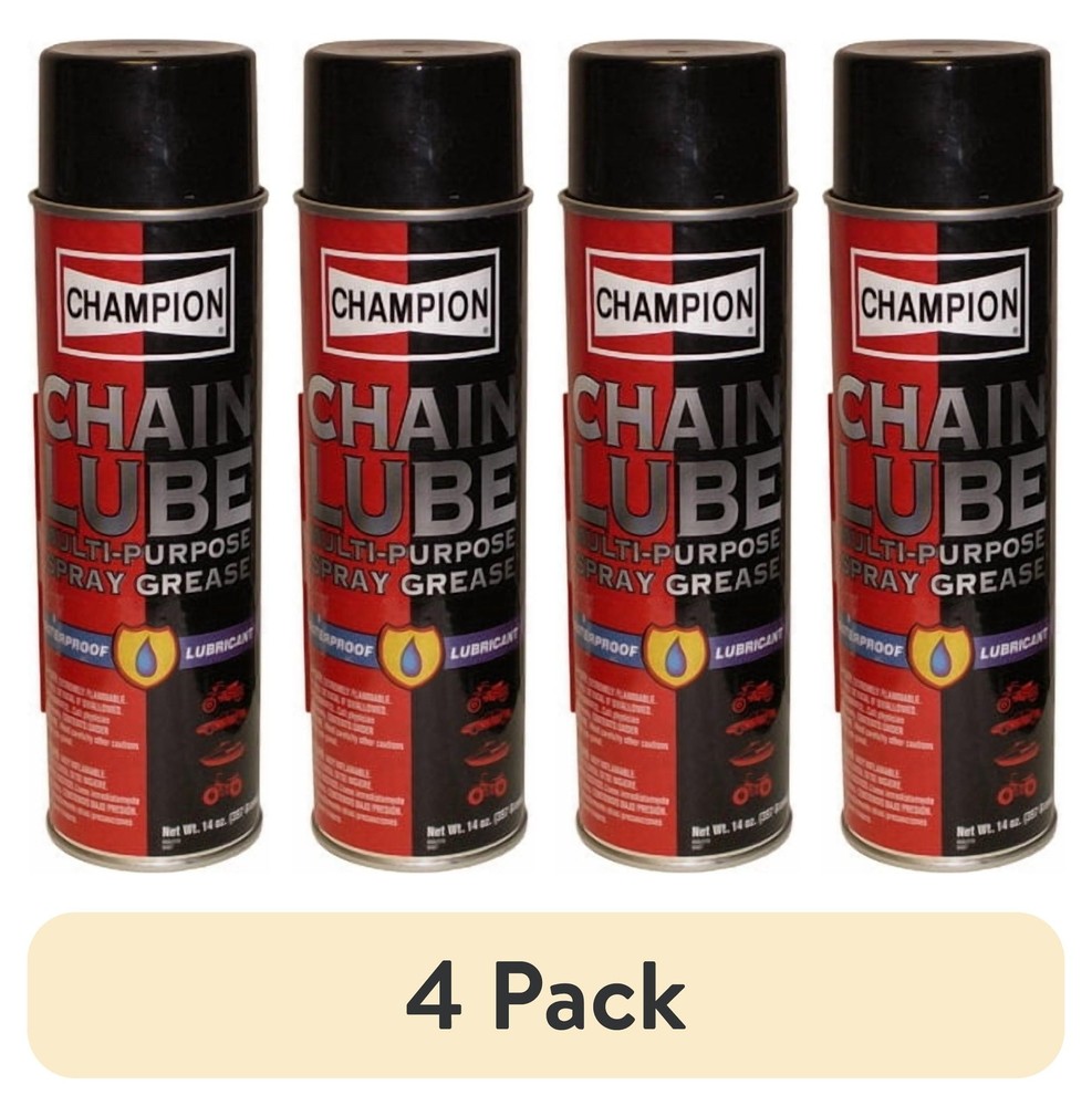 (4 Pack) Champion Chain Lube Multi-Purpose Spray Grease