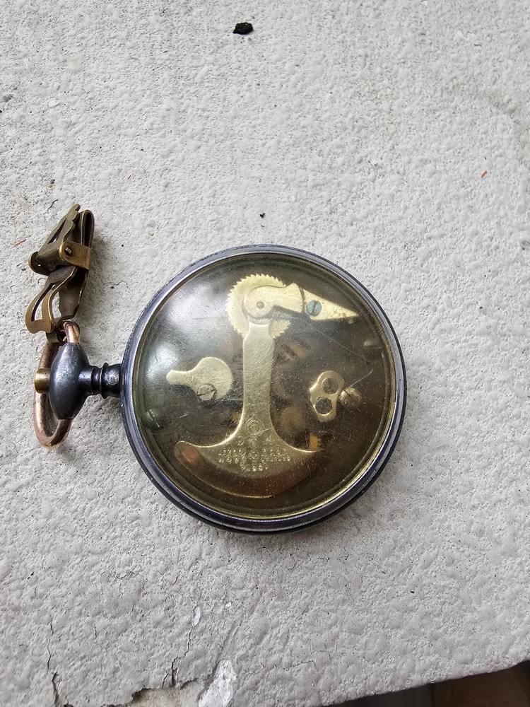 Antique mechanical pedometer