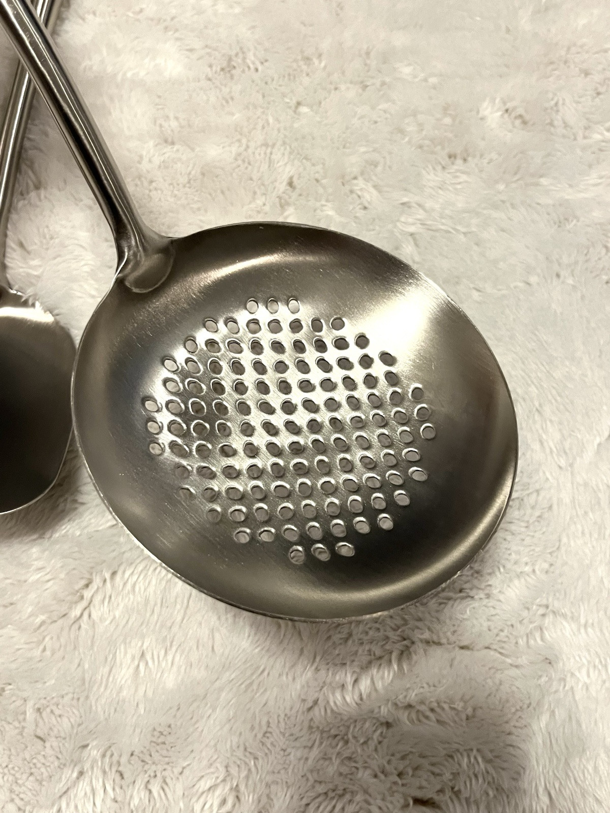 Stainless Steel Wok Spatula Ladle Tool Set Long Handle 17inches Kitchenware NEW