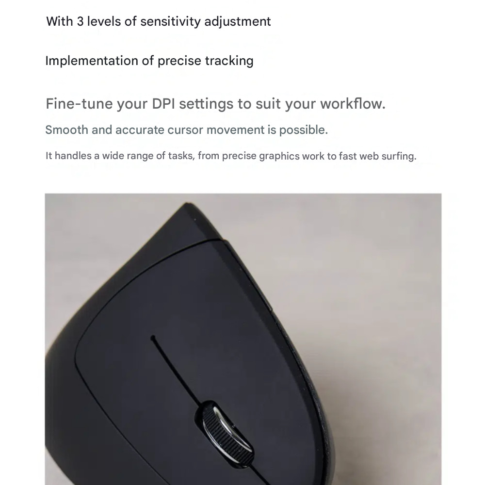 Wireless Vertical 6-Button Mouse