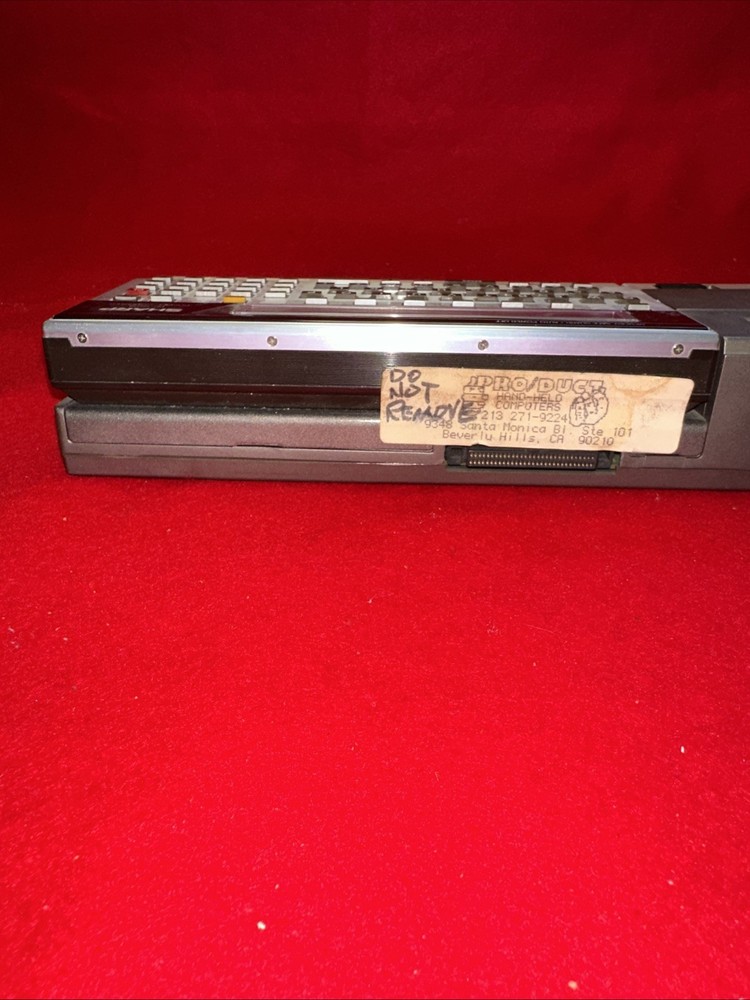 Vtg Sharp PC-1500A Pocket Computer w/ CE-150 Printer/Cassette Interface Turns On