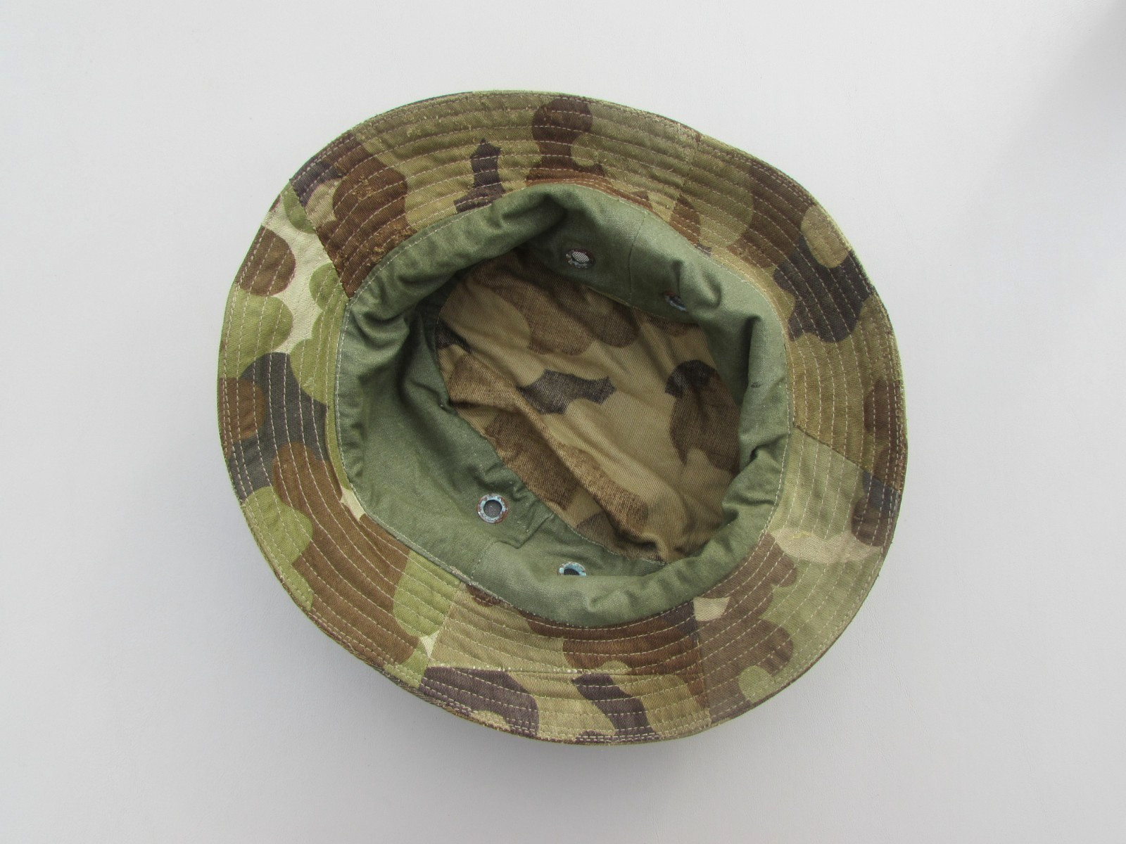 ORIGINAL SOUTH VIETNAM TAILOR MADE POLICE FIELD FORCE CLOUD CAMO BOONIE HAT RVN