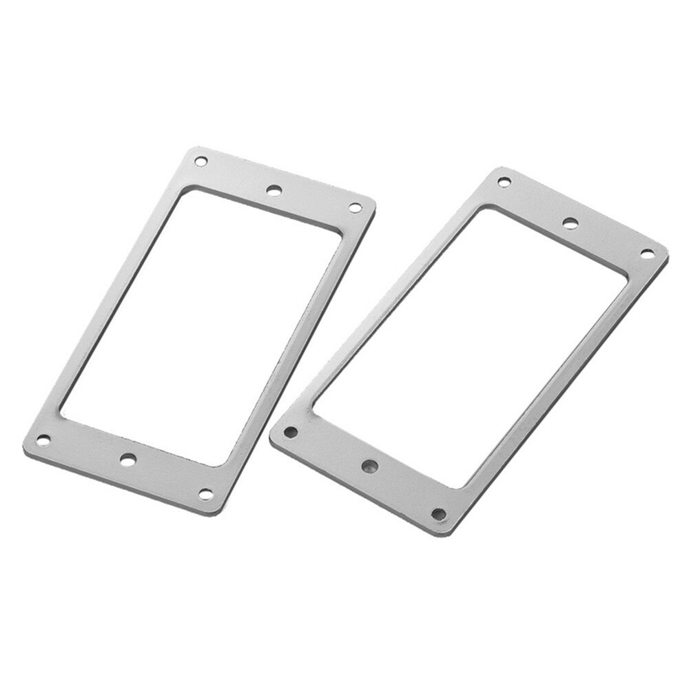 2Pcs Guitar Humbucker Pickup Mounting Ring Frame Bridge Neck Flat Bottom
