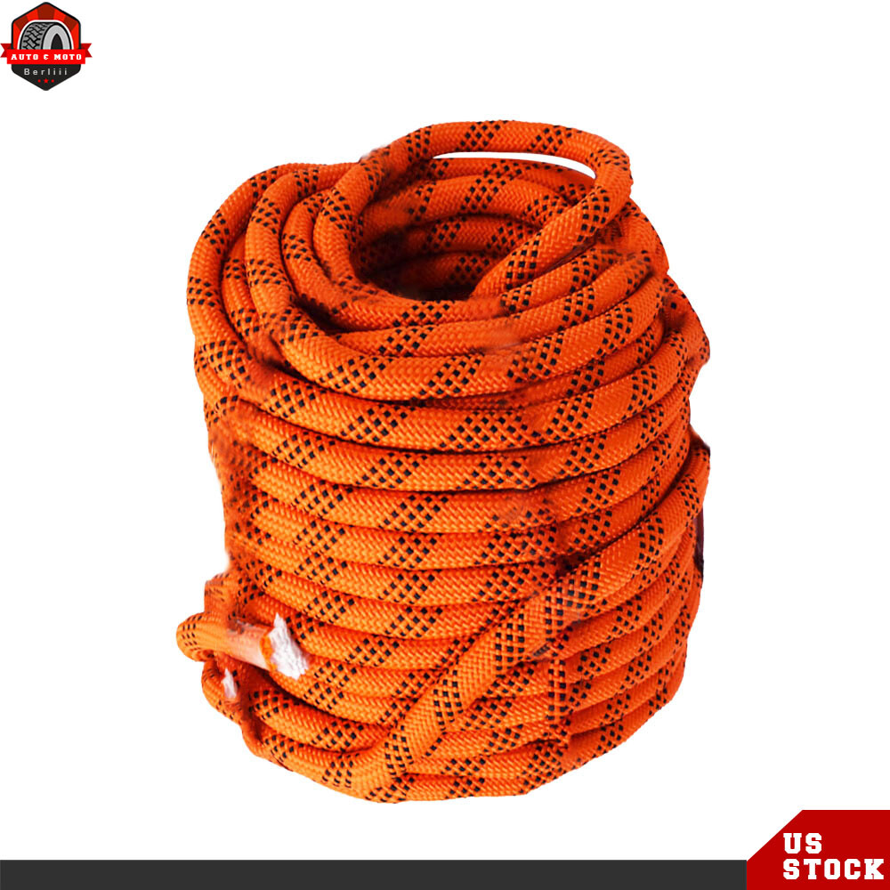 Outdoor Braided Polyester Arborist Rigging Rope (1/2"x100' ) High Strength
