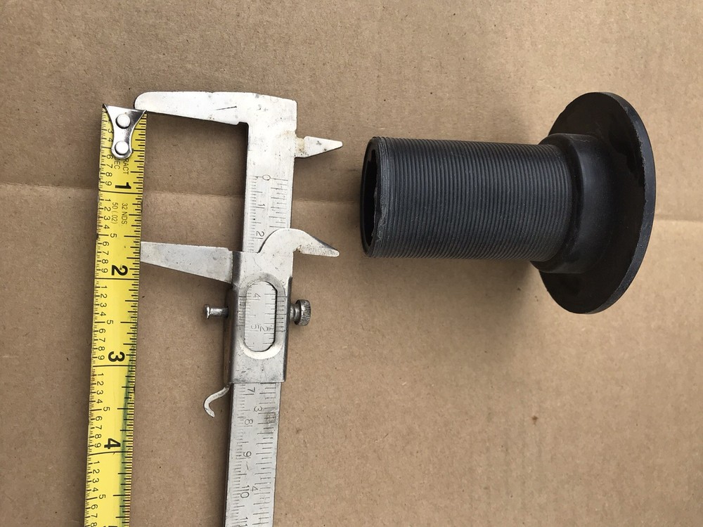 Black Recessed Flapper Push-together Scupper