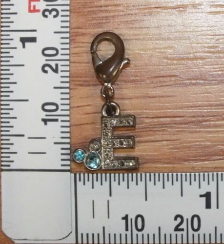 Genuine Disney Initial "Letter E" Replacement Clip On Charm For Bracelet *READ*