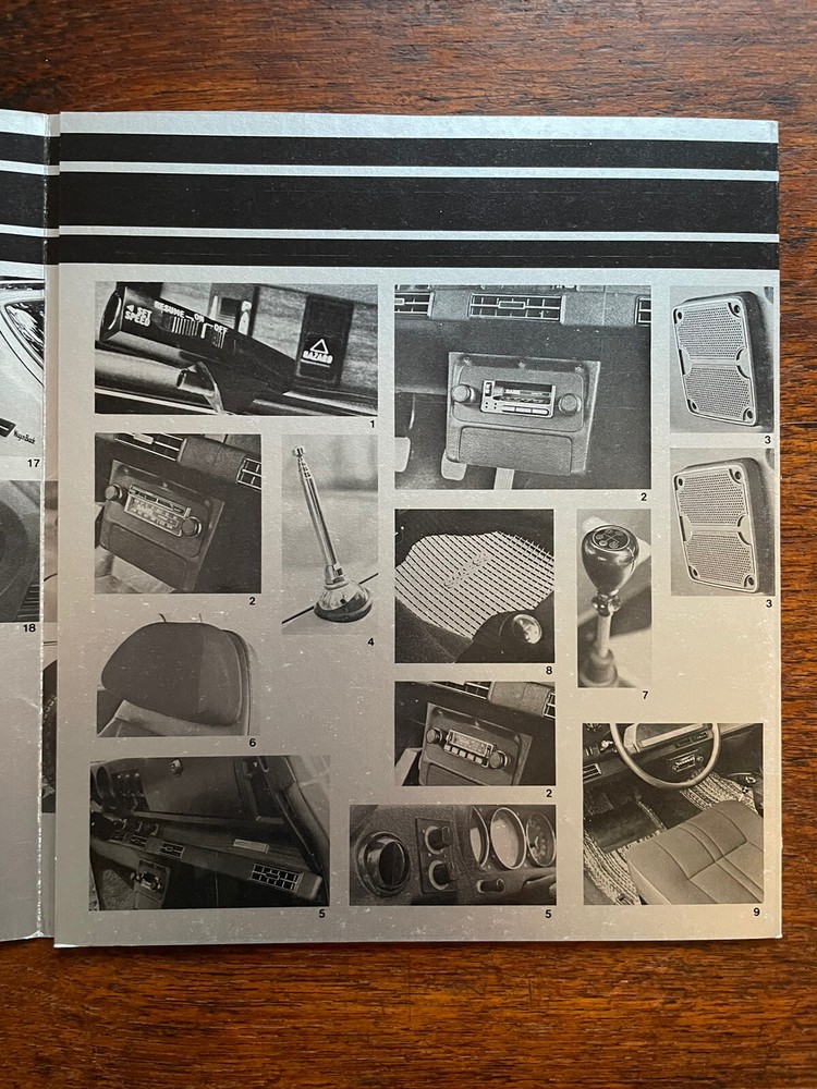 SAAB 99 Sales Brochure ORIGINALPackage Options