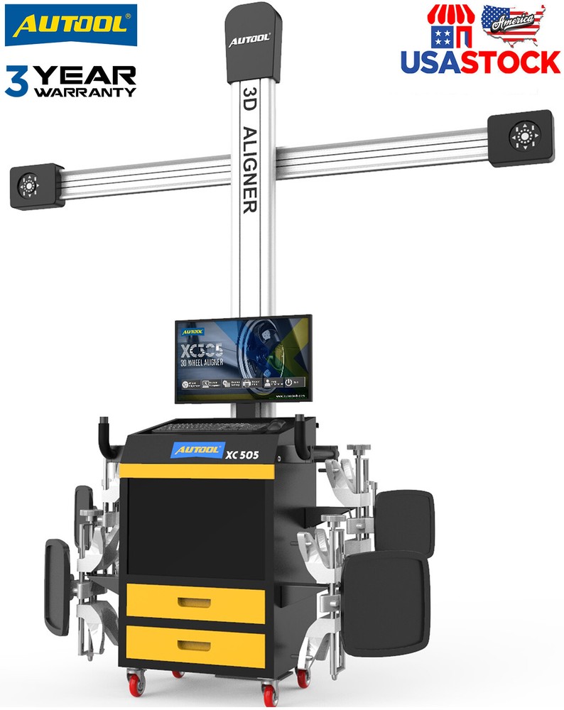 AUTOOL Wheel Alignment Machine Wide Vehicle Database 3D Alignment System Aligner