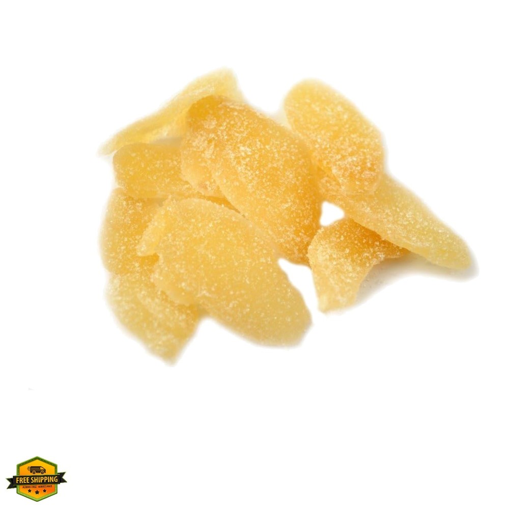 Dried Crystallized Ginger in Resealable Bag, 1 Lb.