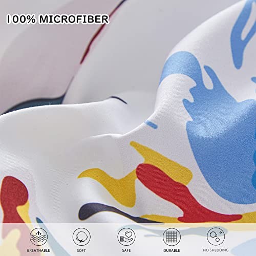 7 Piece Bed in a Bag Comforter Set Botanical Floral Bedding Queen Black Floral