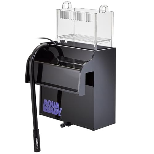 Aquarium Power Filter, Customizeable Media Basket, Refugium Light Window,