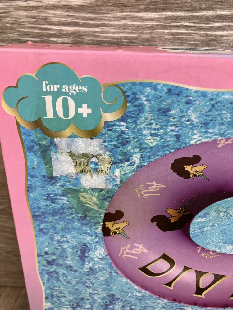 Afro Unicorn Divine Ring Float Swimming Pool Float