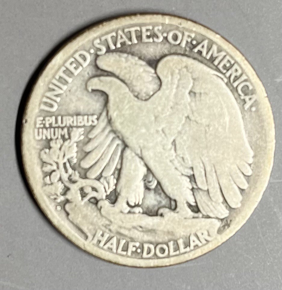 1920 D Walking Liberty half dollar 90% Silver