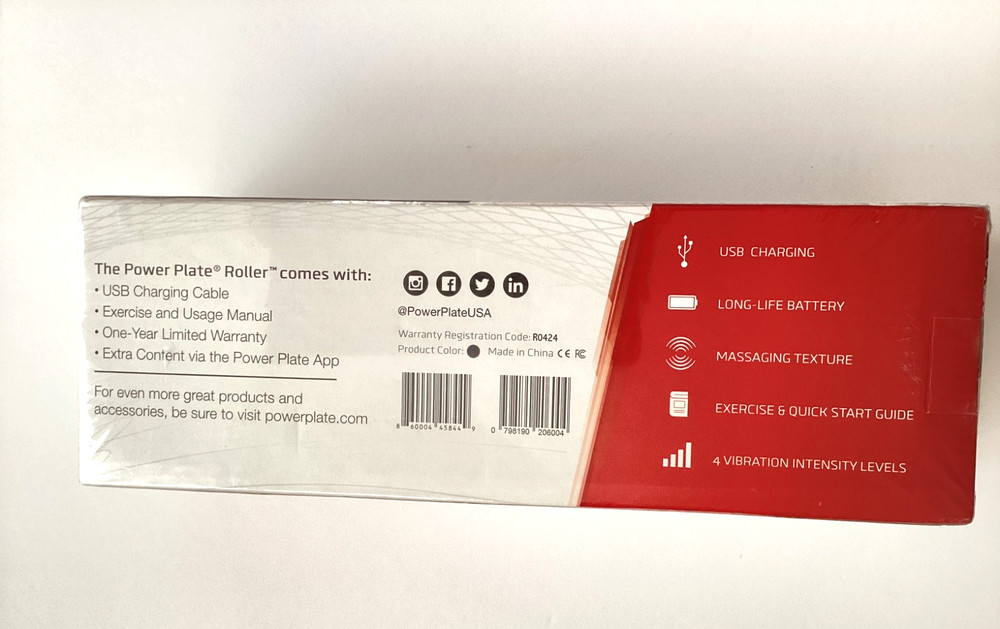 Power Plate Roller Targeted Vibration Massage Roller NEW