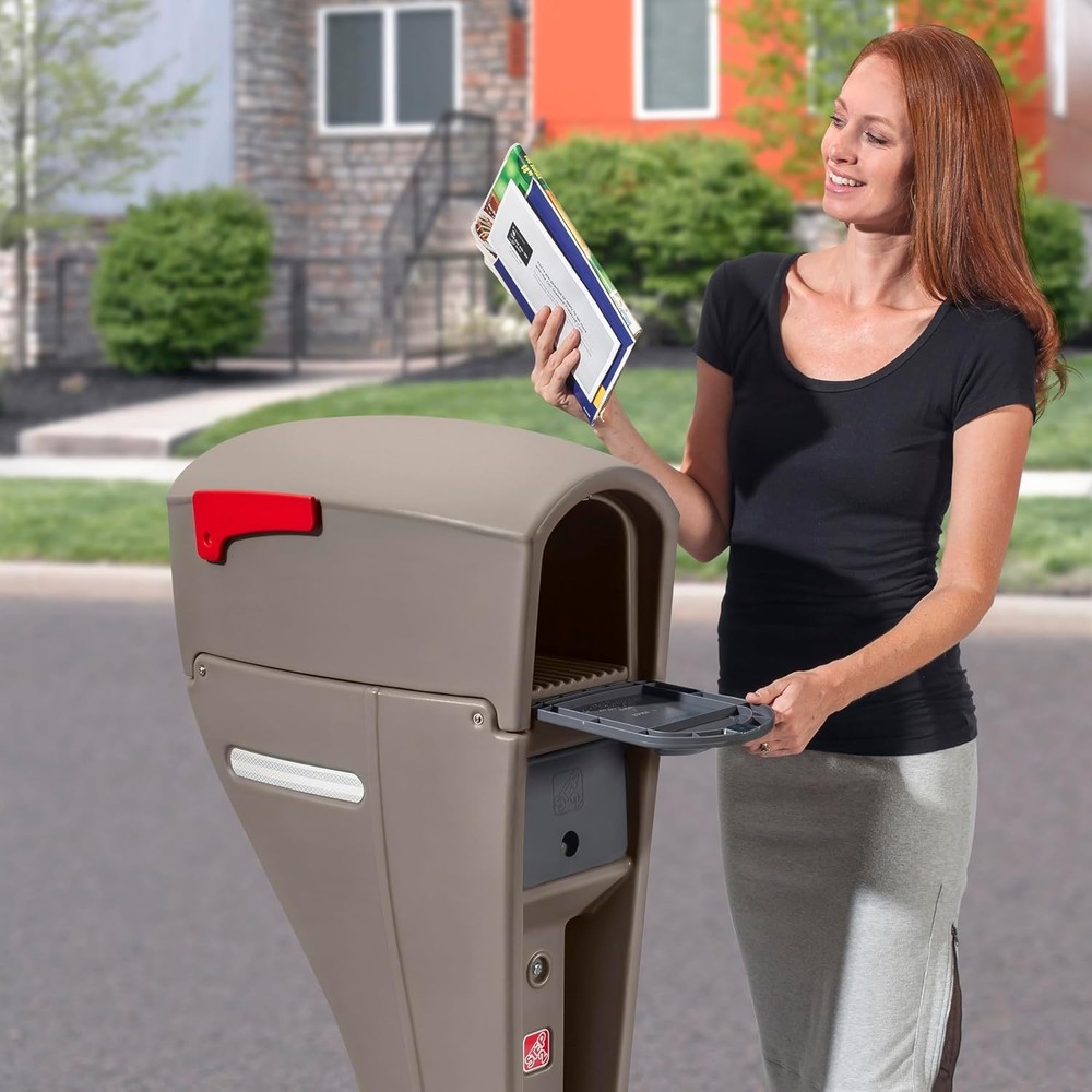 Streamline Mailbox & Post, Weather Resistant, Large Outdoor Mailboxes,
