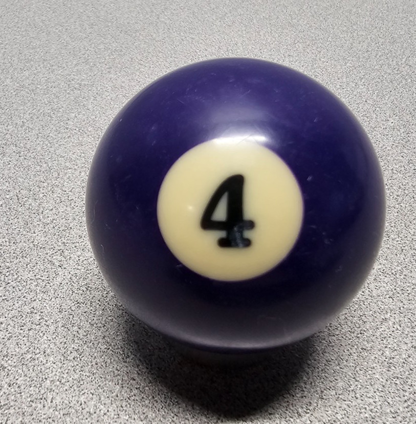 VTG Replacement Billiard Pool Ball 2 1/4" Diameter Standard # 4 Solid Purple