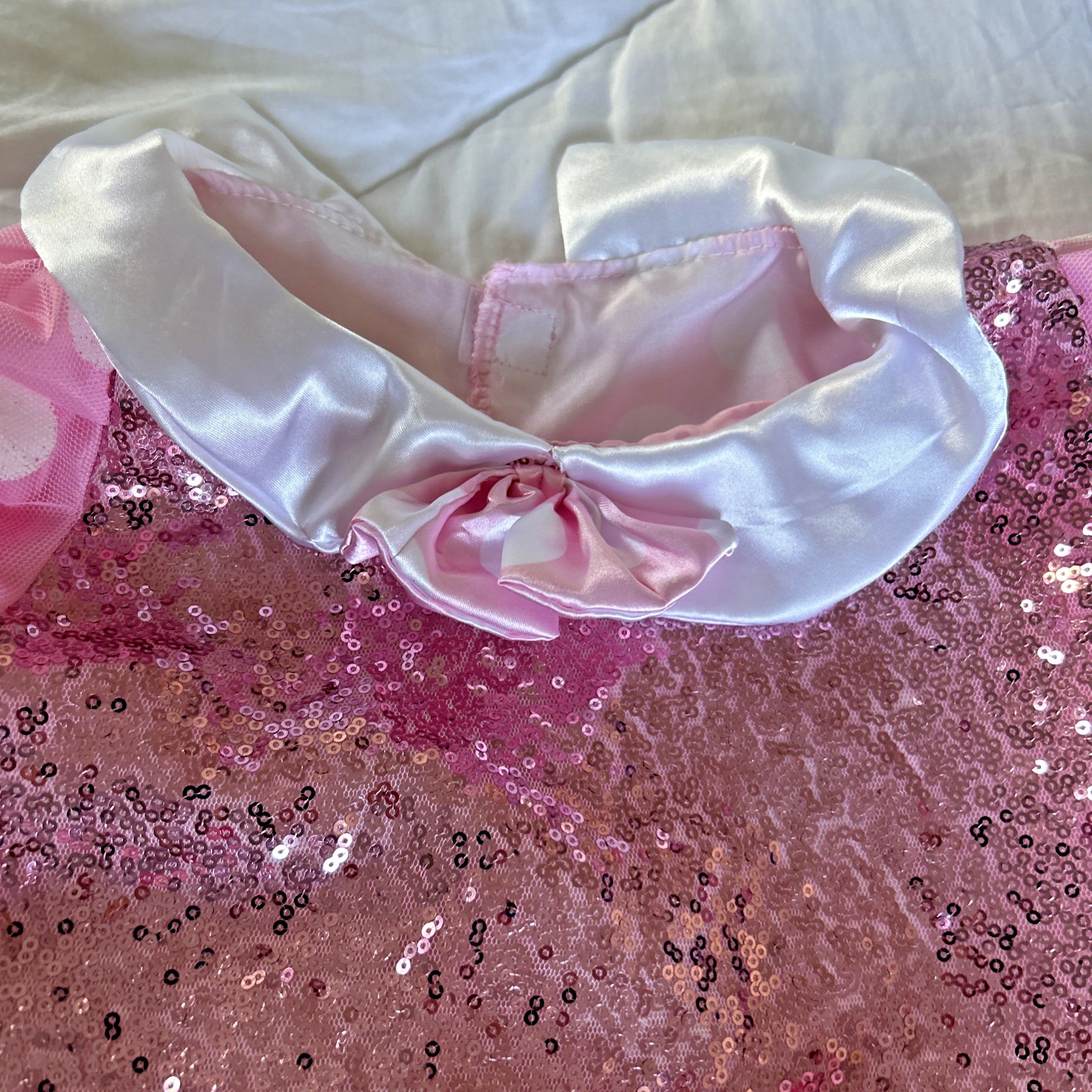 Disney Toddler Minnie Mouse Costume Pink Dress, 2 PC, Size 6/6X, Pre-Owned