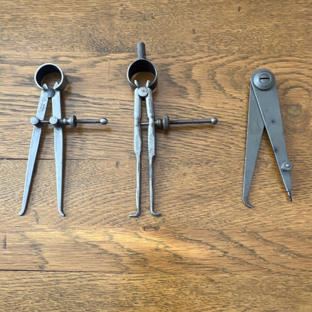 JAMISON TOOL MFG CO & CRAFTSMAN Spring Caliper Divider Hermaphrodite Caliper Set