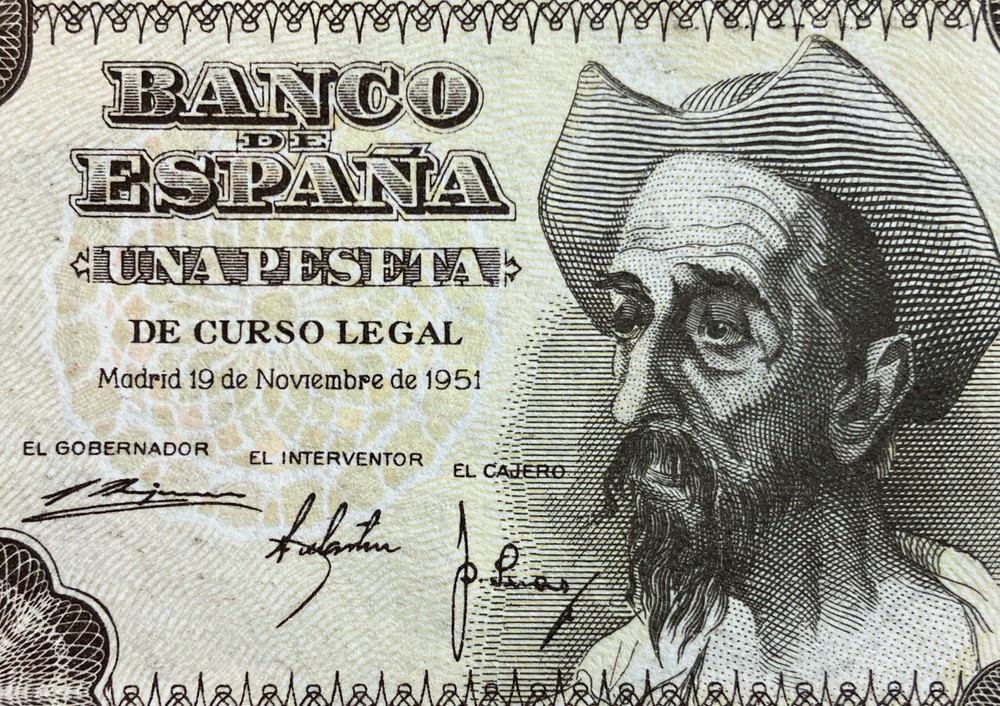 Spain Banknote. 1 Peseta. Uncirculated Note. Dated 1951.