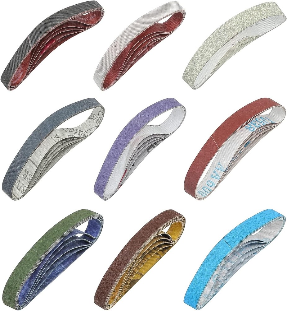 45 Pcs Replacement Sharpening Belt Kit for Work Sharp WSKTS - 80-5000 Grits