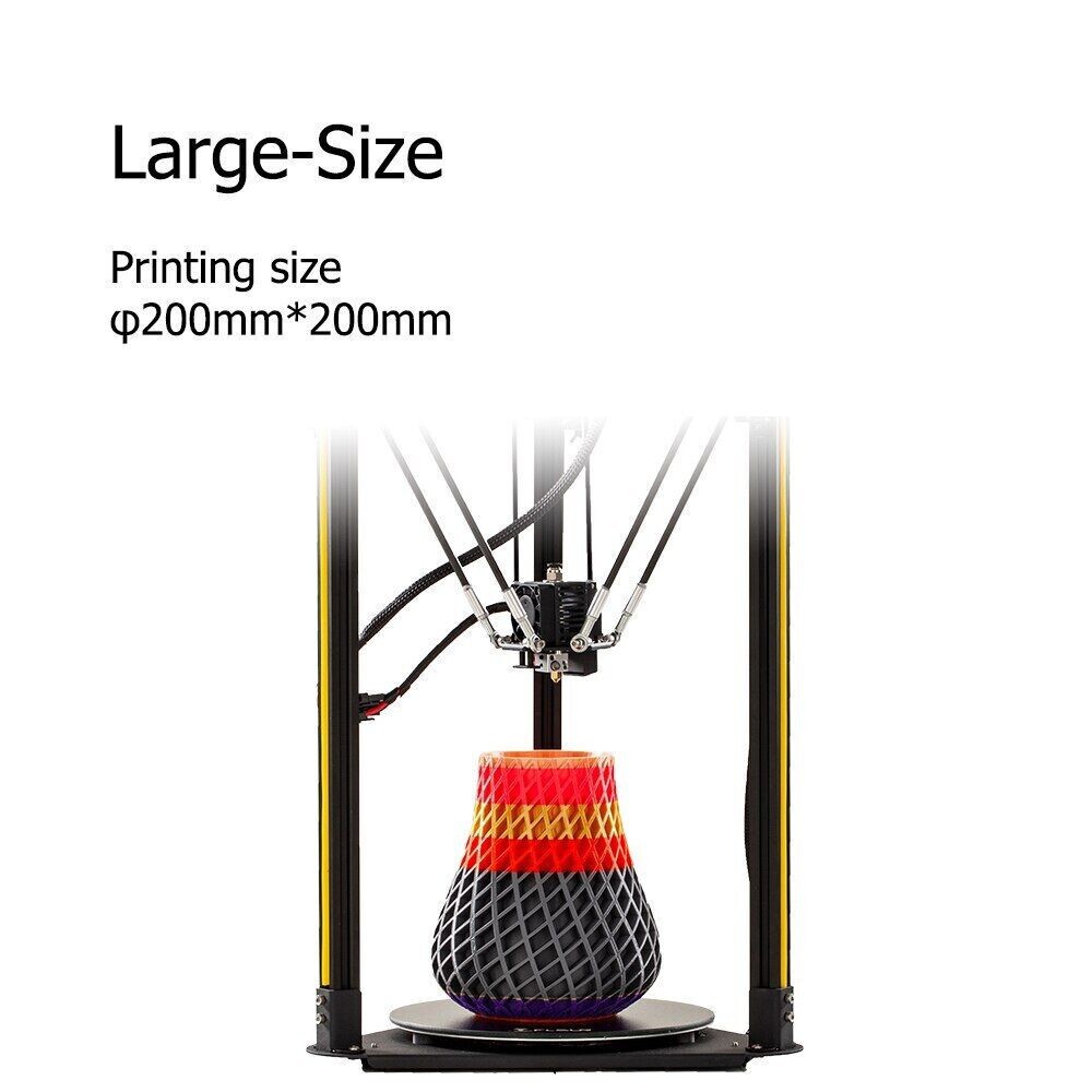 FLSUN Q5 Delta 3D Printer, Used, Auto-leveling probe, USB