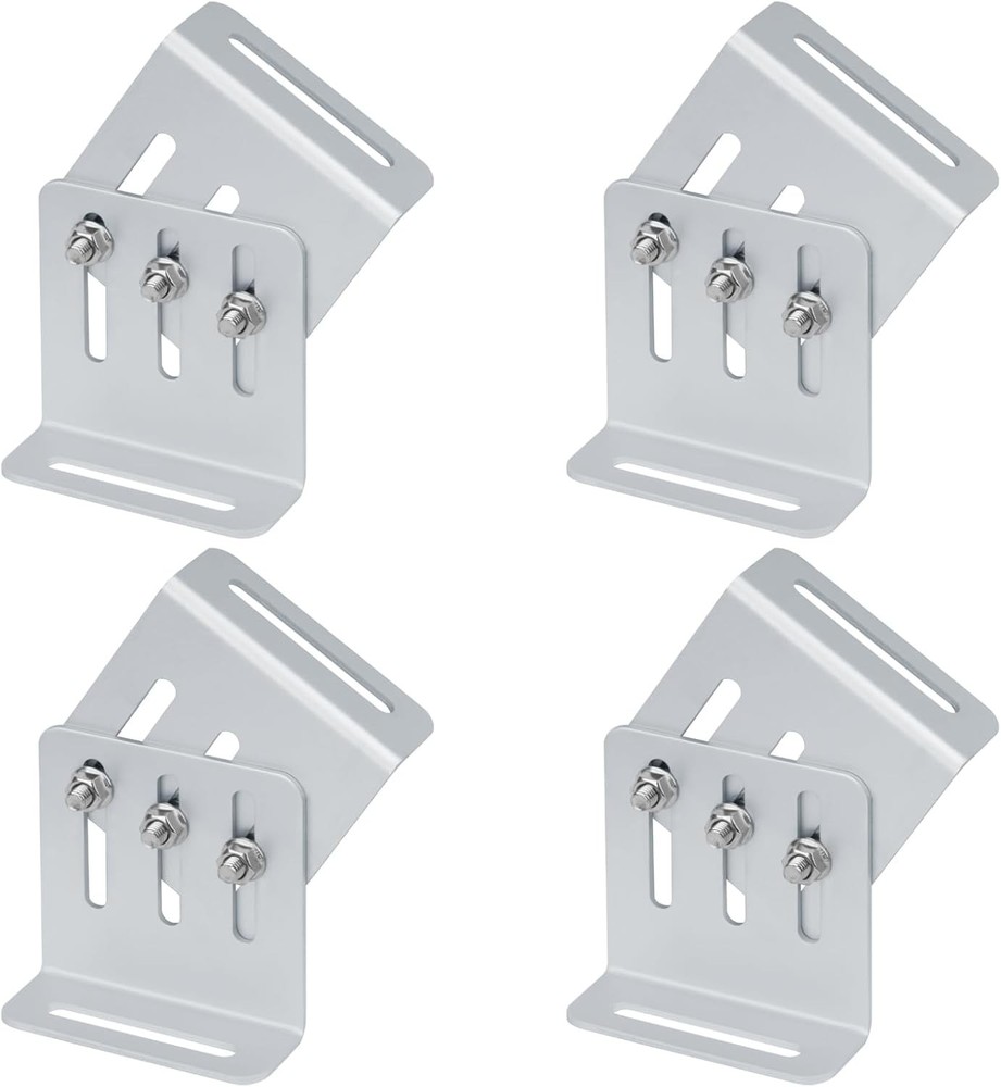 4 Sets Adjustable Solar Panel Tilt Mount Bracket, Solar Panel Rack Mount for RV,