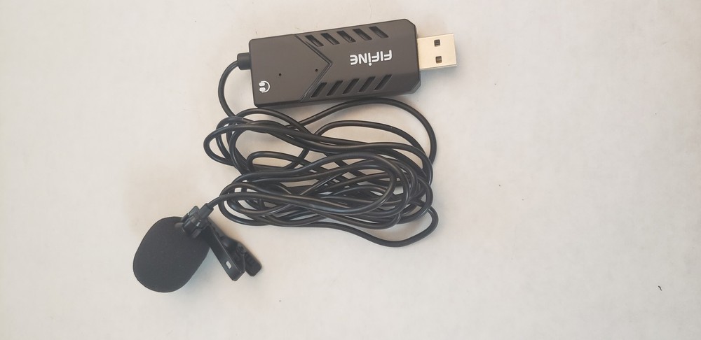 FIFINE K053 USB Lavalier Lapel Microphone for PC Mac Streaming Podcasting