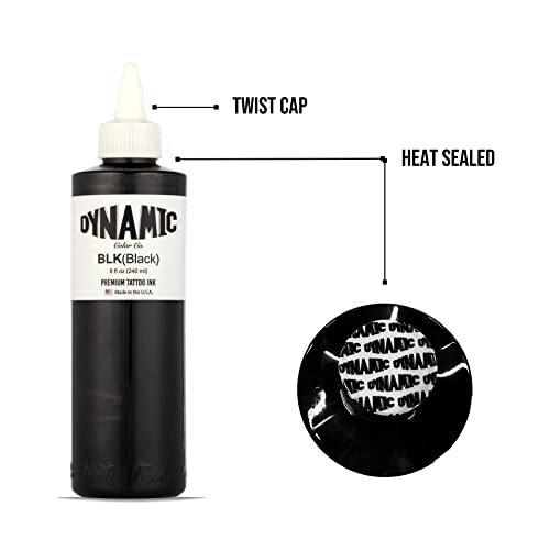 Botella De 8Oz De Dynamic Black Ink