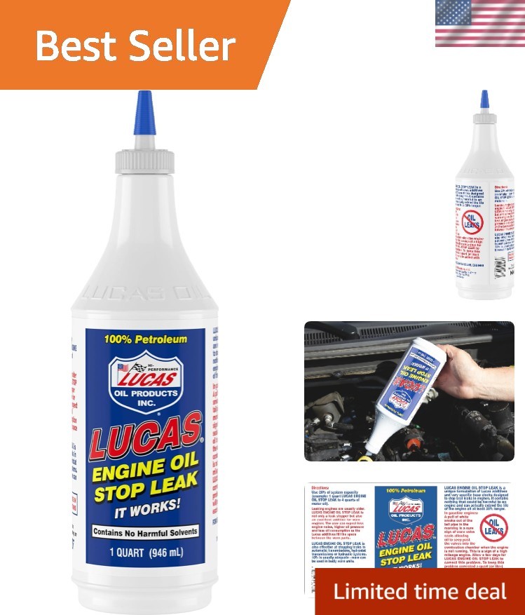 1 Quart Universal Engine Oil Stop Leak - Eco-Friendly & Effective Solution