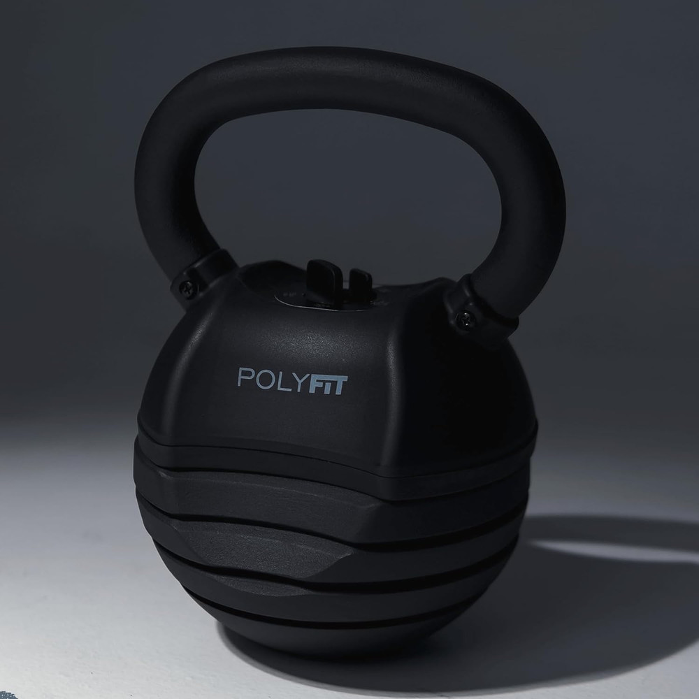 Polyfit Adjustable Kettlebell Set | 30/40/50 Lbs | Kettlebell Weights for Home G