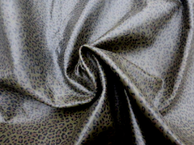Lambskin leather hide Olive Green Baby Leopard Print 1.5oz