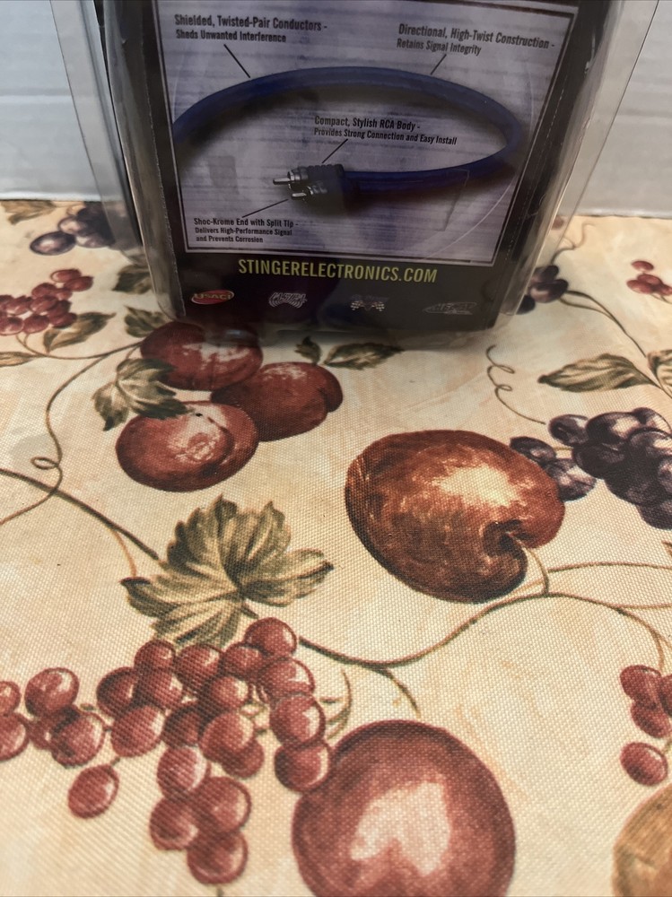 NEW ELECTRONICS 2 CHANNEL STINGER STEREO INTERCONNECT 20FT SH12120SPLIT TIP RCA