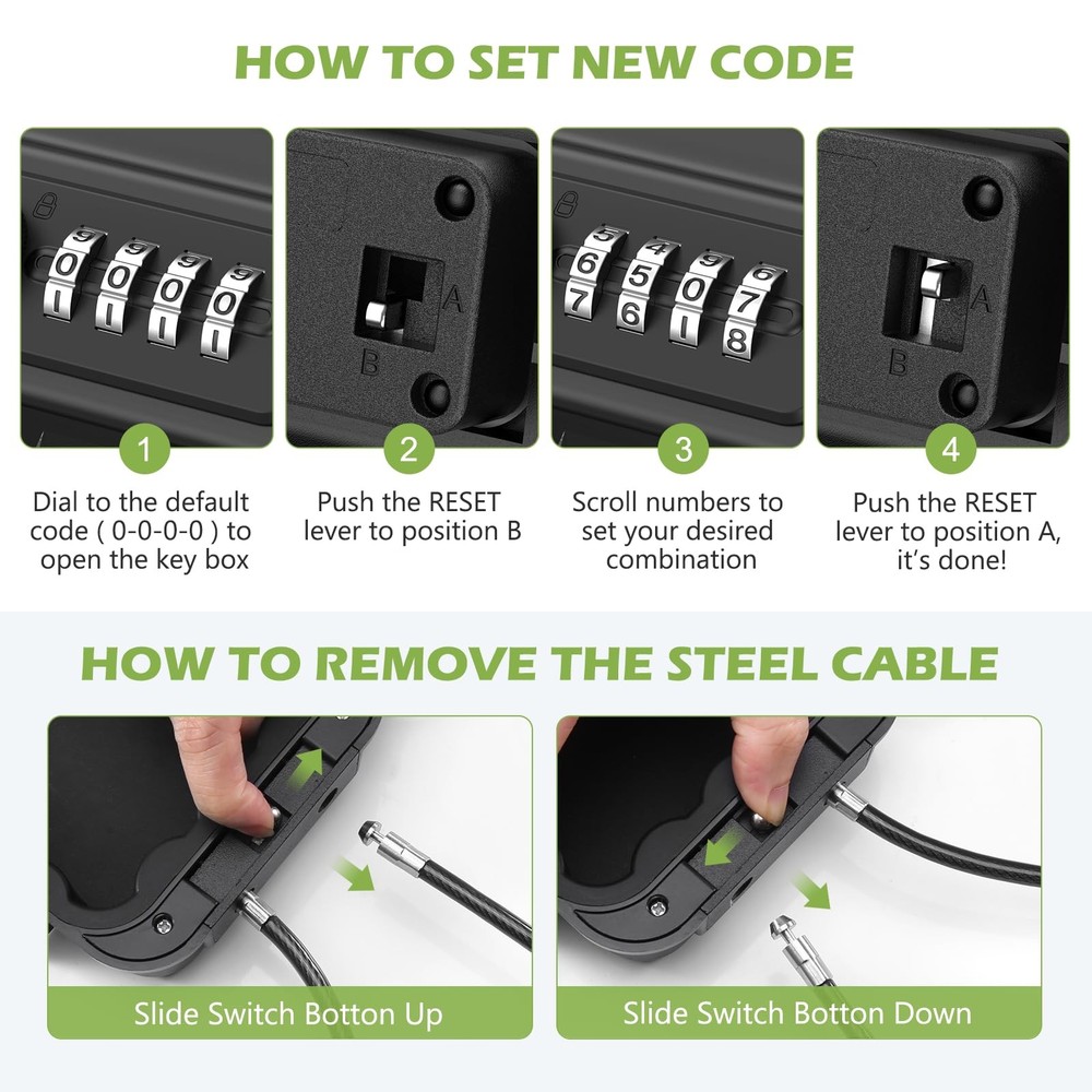 Zulkit Junction Box ABS Plastic Dustproof Waterproof IP67 Electrical Boxes