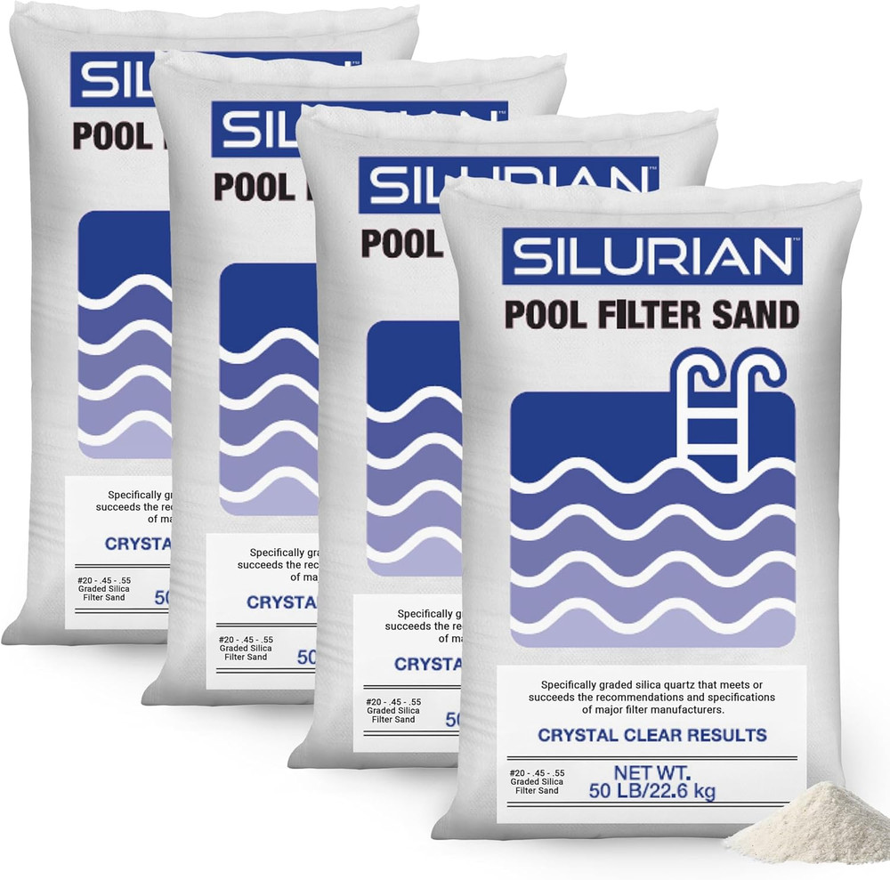 US Silica 4 Pack Angular Pool Filter Sand for Crystal Clear Water