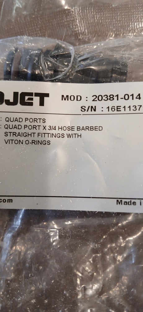 FLO JET 20381-013 QUAD 3/4 Barb KIT SET, 2 pack