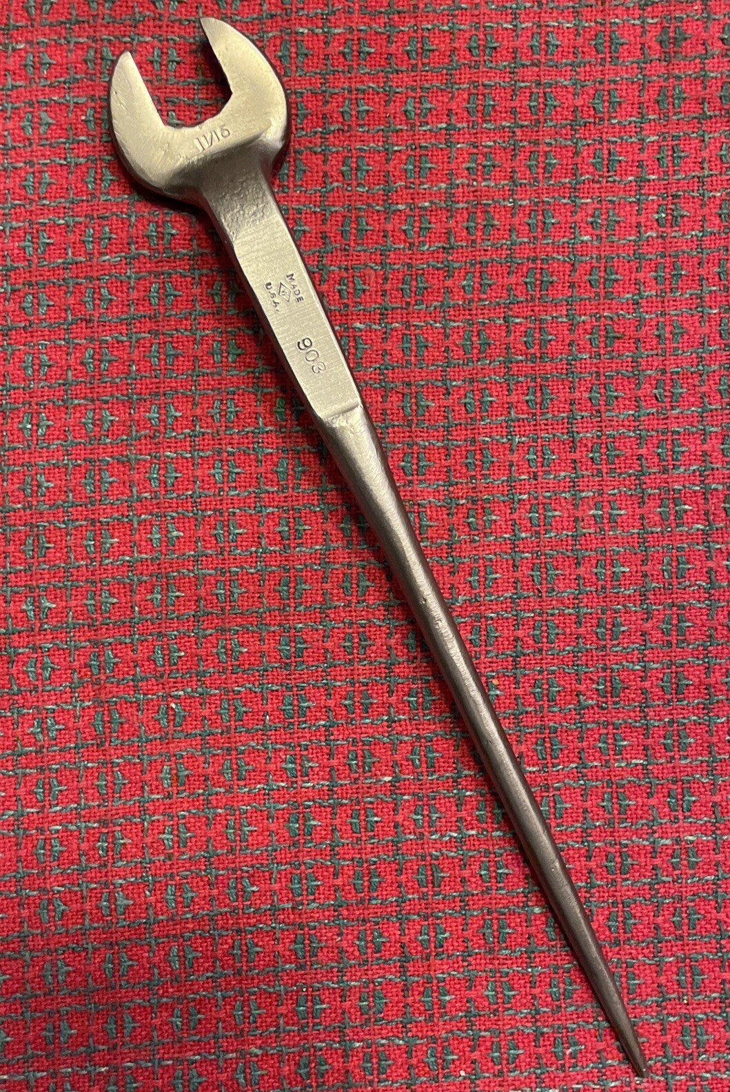Vintage Small Spud Wrench J H Williams Early 11/16" 🇺🇸 Diamond Logo Hardened