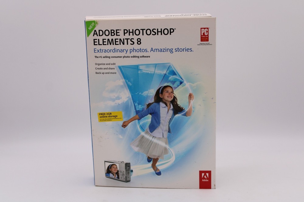 Adobe Photoshop Elements 8 Software Disc wSerial Number Install Key