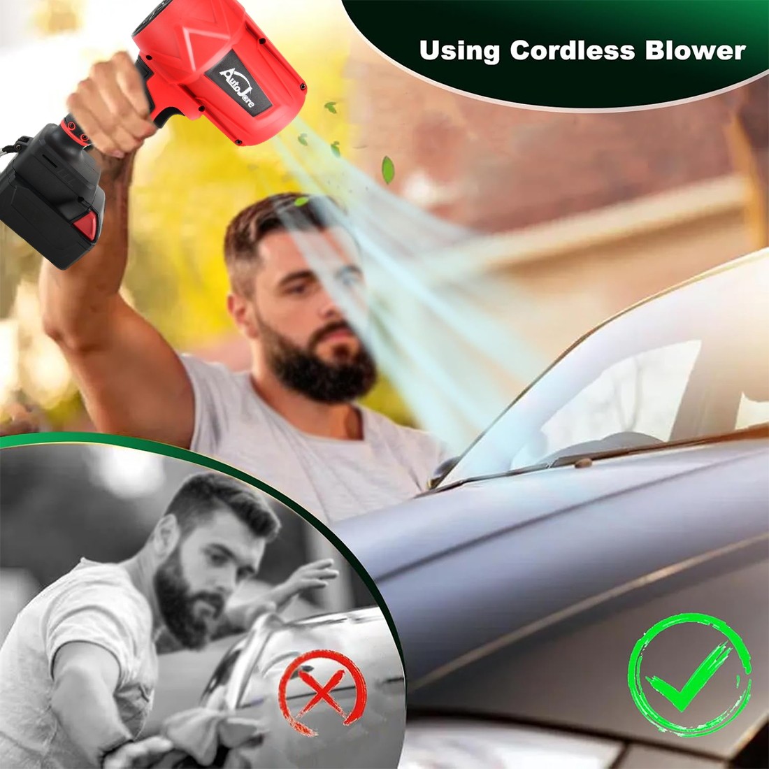 Cordless Handheld Turbo Blower for M18 Milwaukee Violent Blower Fan Tool Only