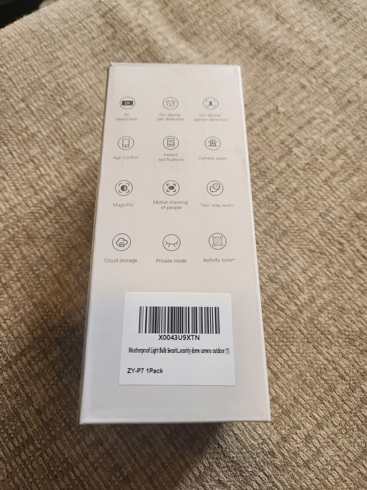 Light Bulb 2k Weatherproof PTZ Camera